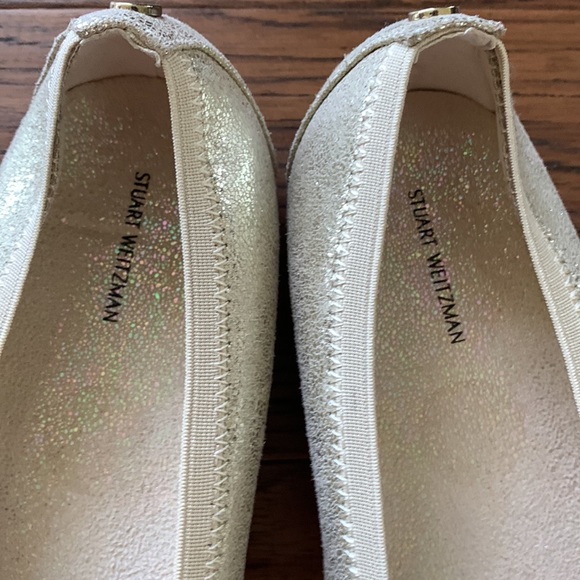 Stuart Weitzman Girls Gold Ballet Flats. Brand new! 4 - Picture 2 of 4